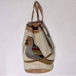 Vintage Boho Bird Hobo Bag Backpack Shoulder Bag